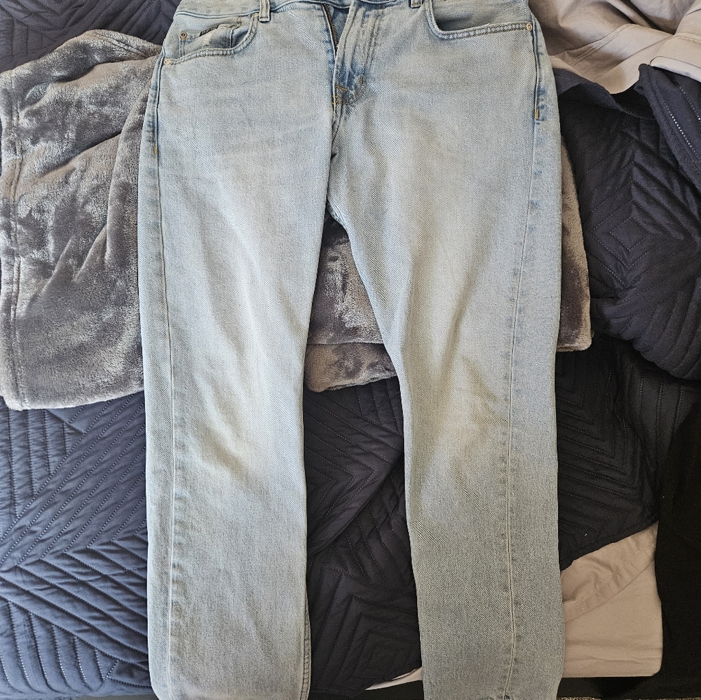 Denim quicksilver straight fit pants.